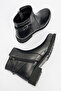 Women's Comfort Zippered Buckle Casual Boots Real Leather Br 06035 Black - 6