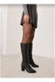 Women's Zippered Heeled Boots. - 5