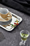 سلسلة Elegante Noir، صينية خطوبة من الكروم منقوشة بمقبض Duo Bacche Rosso، مقاس 22 × 16 سم، قطعة واحدة - 8