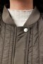 Women's Zipper Detailed Long Quilted Vest - 6