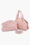 Kangaroo Baby Pink Gold Detailed Cross Strap and Handbag Alpa - 3