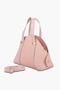 Kangaroo Baby Pink Gold Detailed Cross Strap and Handbag Alpa - 4