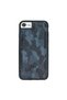 Iphone 6-7-8 Camouflage Blue Leather Case