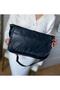 Women's Black Colored Genuine Leather Sling Bag