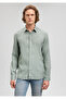 Green Linen Shirt Slim Fit / Slim Fit 021190 -70120 - 3