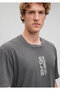 Printed Gray T-shirt Loose Fit / Loose Comfortable Fit0612098-80955 - 7