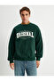 College Printed Sweatshirt Crew Neck Long Sleeve - 3