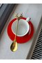 1 Piece Gold New Year - New Year's Deer Figured Sweet Spice Coffee Nescafe Spoon 14 cm - 3