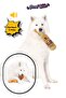 Plush Bottle Dog Toy Nibbling Toy Set of 2 with Traction Rustling Toy - 3