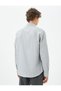 Basic Shirt Classic Collar Minimal Patterned Buttoned Non Iron - 4