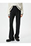 Trousers High Waist Comfortable Fit Textured Normal Leg - 3