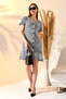 Jacquard Women's Dress - Short Sleeve Design - 2