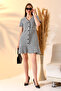 Jacquard Women's Dress - Short Sleeve Design