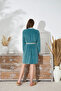 15242 ثوب نوم مخملي مطرز - 4