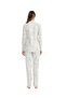 Women's Beige Melange Length Pajama Set - 3