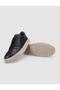 100% Genuine Leather Black Lace-Up Men's Sports Shoes - 4