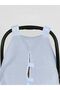 Muslin Blue Color Velcro Stroller Cover 100% Cotton - 4