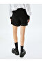 Mini Velvet Short Skirt with Slit Detail - 4