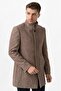 Treviso 4021 Slim Fit Cotton Judge Collar Overcoat A.Brown - 5