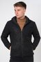 Eisenstadt Slim Fit Hooded Coat Black