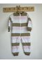 Pink Beige Striped Cotton Legged 2.5 Tog Children's Sleeping Bag - 3