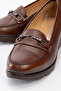 Women's Wedge Heel Comfort Shoes Real Leather Br 44300 Tan - 3
