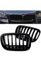 شبكة المصد الأمامي للسيارة باللون الأسود اللامع شبكة سباق الكلى اليسرى اليمنى لسيارة BMW X5 E70 X6 E71 2007-201...