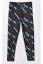 Girl's Printed Active Tights Anthracite- Felix