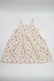 Girl's Patterned Dress - Flower - 3