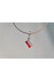 Red Bag Model Stainless Steel Charm
