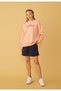 Women's Salmon Color Oslo Printed Oversize Sweatshirt - 2