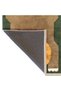 Asian Collection Dark Green Yellow Lion Patterned Woven Base Modern Decorative Carpet Asian20 - 3
