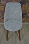 Cream Colored Retro Chair - Jacquard Fabric Cover