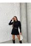 Women's Cycling Collar Sleeves Rose Detail Bluz Hyn-58009 - 2