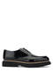 Men's Genuine Leather Black Opening Casual Shoes