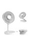 مروحة طاولة USB قابلة لإعادة الشحن من WHITE KASYDoFF، مروحة صغيرة محمولة بسعة 7200 مللي أمبير، مروحة تبريد صغيرة قابلة للطي - 2