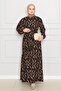 Beli Belted Cross Ruffle Karin Dress-Mink - 2