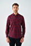 Buttoned Collar Comfirt Fit Lumberjack Men's Shirt