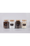 4-Piece 1000ml Tea Sugar Coffee Salt Jar Countertop Food Storage Container - 5