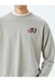 Crew Neck Cotton Blended Oversize Long Sleeve Animal Print Sweatshirt - 5