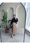 PLEATED SKIRT WOMEN'S HIJAB SKIRT THIN PLEATED LEATHER LOOK SKIRT - 3