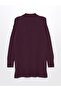 Women's Half Turtleneck Plain Knitwear Tunic (W4) - 6