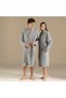 Natura Bambu Unisex Bathrobe Gray
