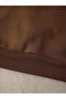 Unisex Brown 3 Thread Oversize Cycling Basic Sweatshirt - 5
