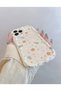 iPhone 16 Promax Flower Patterned Ecru Case - 4