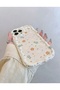 iPhone 16 Pro Flower Patterned Ecru Case - 4