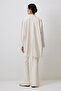 Pat Detailled Linen Textured Kimono - 4