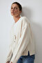 Buttoned Pocket Detailed Stricked Cardigan - 3
