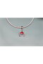 Red Pumpkin Stroller Figured Stainless Steel Charm
