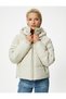 Hooded Inflatable Coat with Pockets and Zipper - 3